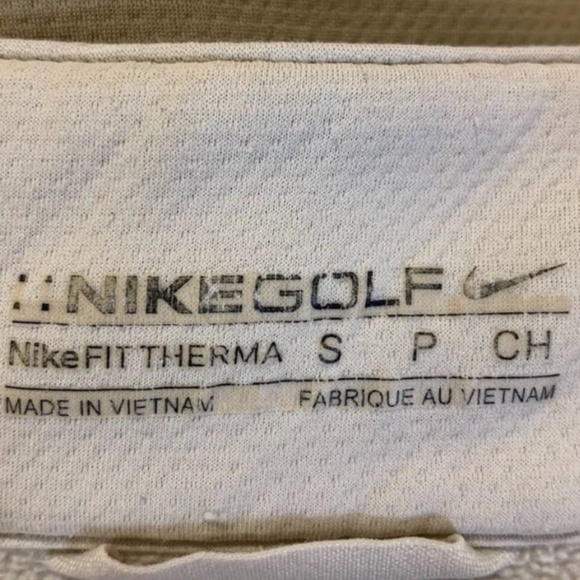 Nike Golf Therma-Fit 1/4 Zip Colorblock Pullover Sweatshirt Tan/Khaki Men’s S - Picture 9 of 11
